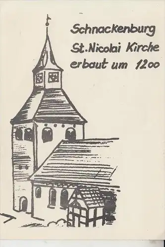 3136 GARTOW - SCHNACKENBURG, St. Nocolai Kirche