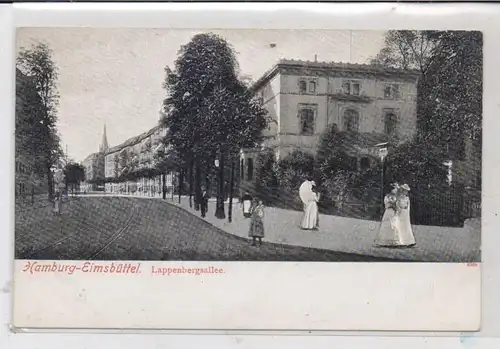 2000 HAMBURG - EIMSBÜTTEL, Lappenbergsallee, ca. 1905