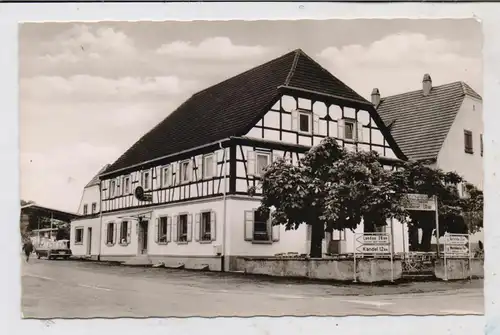 6729 BERG - NEULAUTERBURG, Gasthaus "Zum Bayerischen Hof" und Tankstelle