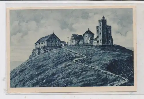 NIEDER-SCHLESIEN - SCHNEEKOPPE / SNEZKA, Schneekoppe, 1927, Abstempelung Schneekoppe (Preuß)