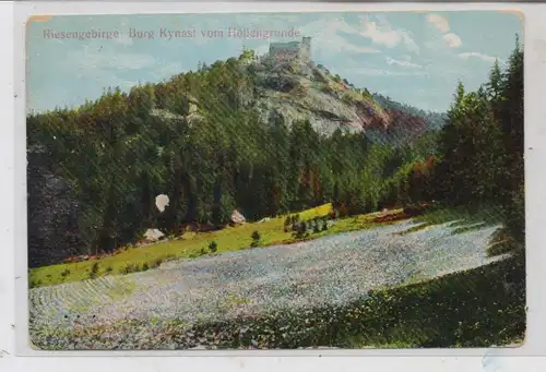 NIEDER - SCHLESIEN - HIRSCHBERG - HERMSDORF, Burg Kynast vom Höllengrunde, kl. Oberflächenmängel