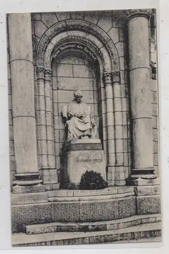2000 HAMBURG, Barkhof, Heinrich Heine Denkmal / Judaica, Verlag Glückstadt & Münden (Denkmal steht z. Zt. in Toulouse)