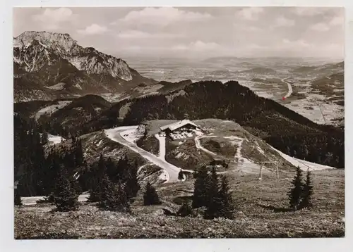 8240 BERCHTESGADEN - ROSSFELD, Untersberg, Blick nach Salzburg