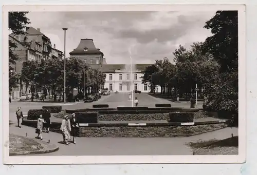 5300 BONN, Kaiserplatz, Springbrunnen, 1955, kl. Druckstelle