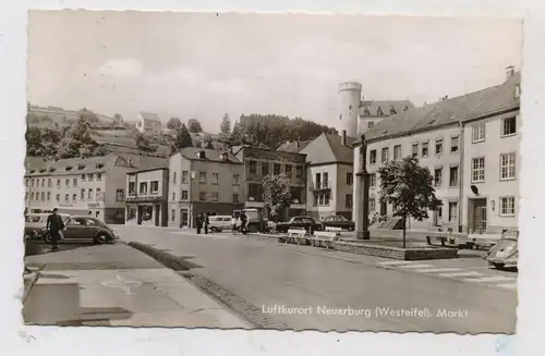 5528 NEUERBURG, Markt, Denkmal, Oldtimer, 1963