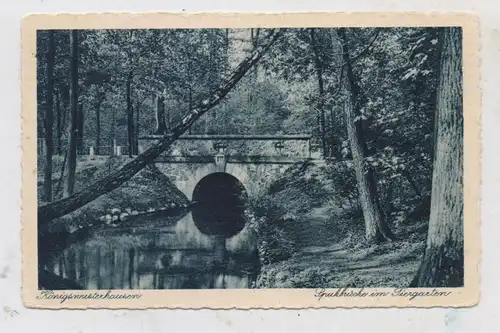 0-1600 KÖNIGS - WUSTERHAUSEN, Spukbrücke im Tiergarten, 1934, Bahnpost Berlin - Görlitz
