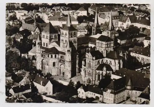 5500 TRIER, Dom / Liebfrauenkirche und Umgebung, Luftaufnahme 50er Jahre