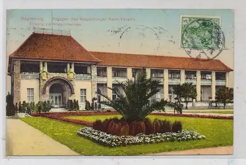 0-3000 MAGDEBURG - HERRENKRUG, Magdeburger Renn-Verein, Eingang zur Kronprinzenloge, 1910