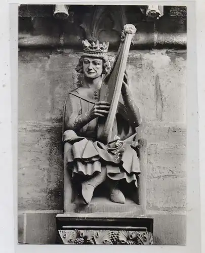 JUDAICA - König David mit Harfe, Freiburg Münster