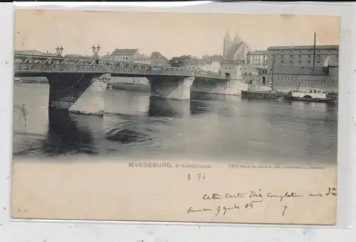 0-3000 MAGDEBURG, Strombrücke, Elbdampfer "HAVEL", 1904