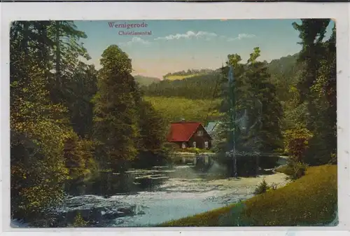 0-3700 WERNIGERODE, Christianental, ca. 1920, Brfm. fehlt, Trinks & Co.