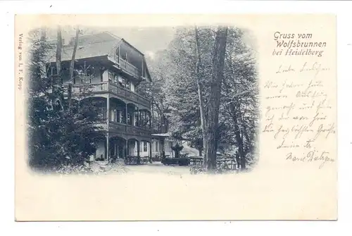 6900 HEIDELBERG - SCHLIERBACH, Wolfsbrunnen, 1901