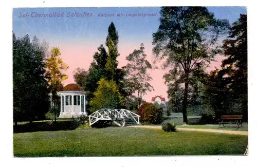4902 BAD SALZUFLEN, Leopoldsprudel im Kurpark, 1919