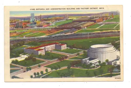 USA - MICHIGAN - DETROIT, FORD Rotunda & Factory, 1950