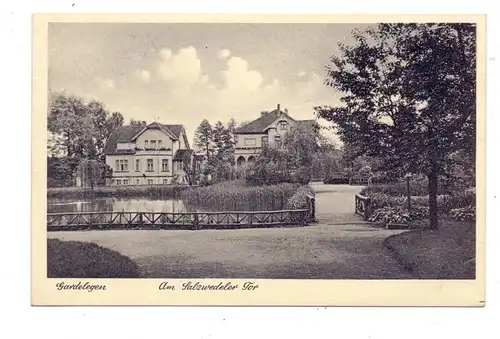 0-3570 GARDELEGEN, Am Salzwedeler Tor, Feldpost 2.WK, Wehrkreisreit- u. Fahrschule XI, 1941