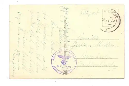 0-3570 GARDELEGEN, Am Salzwedeler Tor, Feldpost 2.WK, Wehrkreisreit- u. Fahrschule XI, 1941