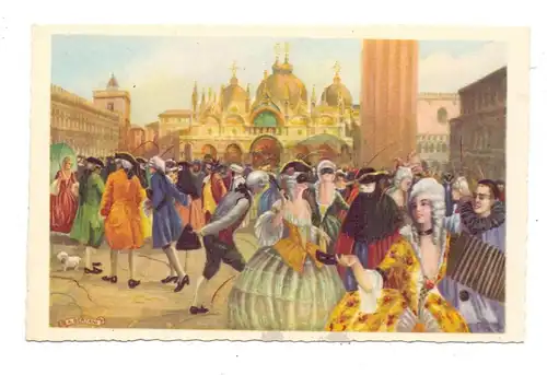 I 30100 VENEZIA, Carnevale a S. Marco, Artist A. Bertani