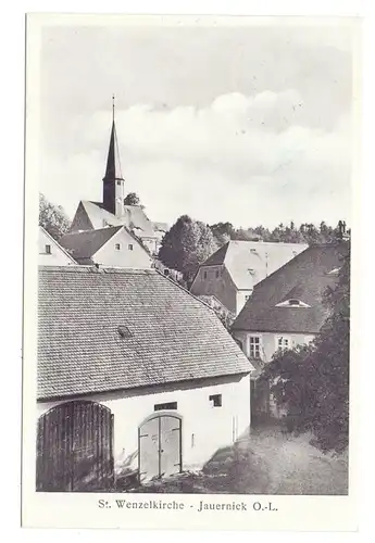0-8601 HOCHKIRCH - JAUERNICK, Dorfansicht, 1938, Landpost-Stempel