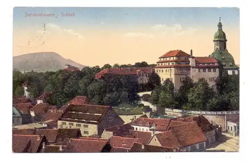 0-5400 SONDERSHAUSEN, Schloß und Umgebung, 1913