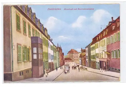 6660 ZWEIBRÜCKEN, Maxstrasse, Bezirkskommando, 1930