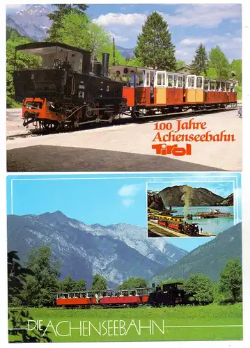 EISENBAHN- Achenseebahn, 2 AK