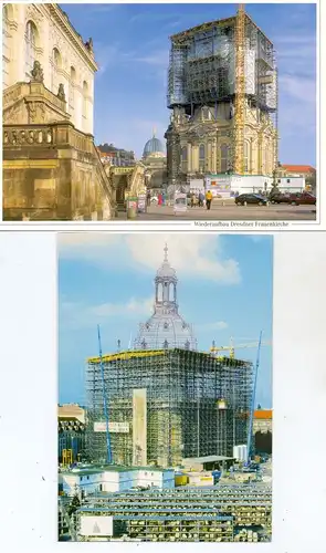 0-8000 DRESDEN, Frauenkirche, 28 AK alt & neu, 3D, Übergrösse....