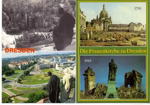 0-8000 DRESDEN, Frauenkirche, 28 AK alt & neu, 3D, Übergrösse....