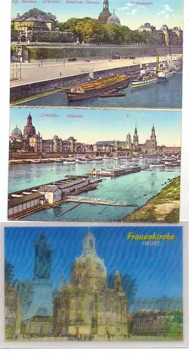 0-8000 DRESDEN, Frauenkirche, 28 AK alt & neu, 3D, Übergrösse....