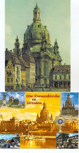 0-8000 DRESDEN, Frauenkirche, 28 AK alt & neu, 3D, Übergrösse....