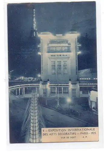 EXPO DES ARTS DECORATIFS, 1925, Paris, Vue de nuit