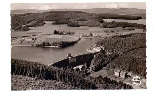 5882 MEINERZHAGEN, Listertalsperre, Luftaufnahme, rücks. kl. Klebereste