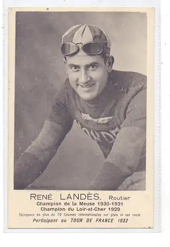 RADSPORT / CYCLISME, RENE LANDES, Champion de la Meuse & du Loir-et-Cher