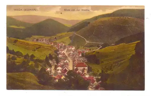 3425 WALKENRIED - WIEDA, Blick von der Wache, 1924