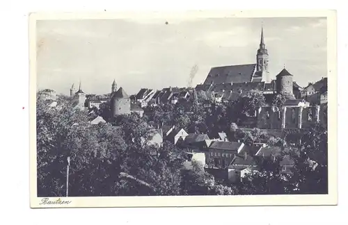 0-8600 BAUTZEN, Blick zur Nikolaikirche, 1944