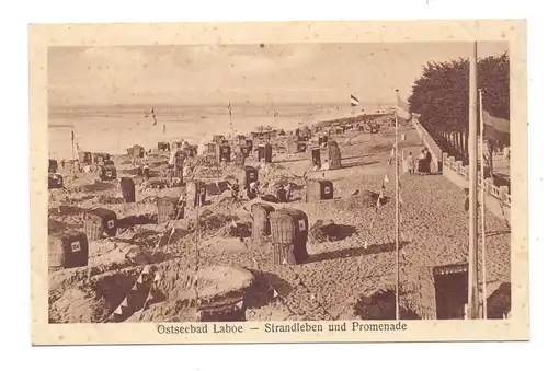 2304 LABOE, Strandleben und Promenade, Fahnen des Kaiserreichs