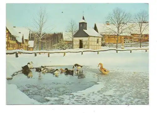 5353 MECHERNICH - KOMMERN, Freilichtmuseum, Baugruppe Eifel, Dorfplatz