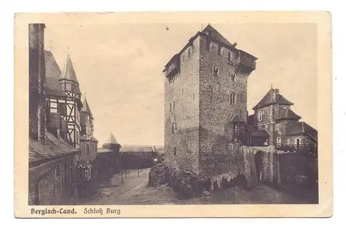 5650 SOLINGEN - BURG, Schloss Burg, Wehrturm