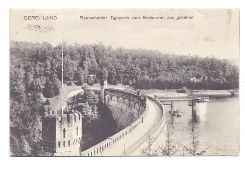 5630 REMSCHEID, Remscheider Talsperre, 1911