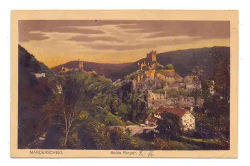 5562 MANDERSCHEID, Beide Burgen, 1920