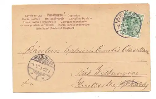 NEUJAHR - JAHRESZAHL, 1903, kl. Druckstelle