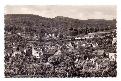 6272 NIEDERNHAUSEN, Ortsansicht mit Bahnhof, 1962