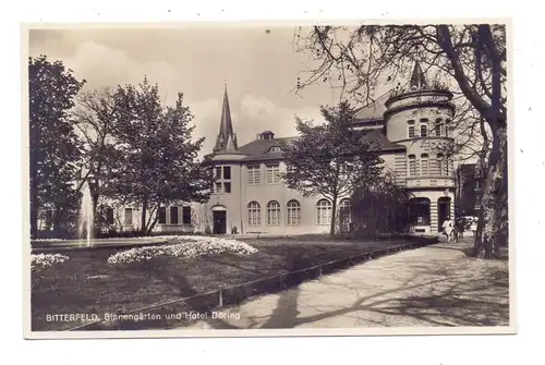 0-4400 BITTERFELD, Binnengärten und Hotel Döring, 1934