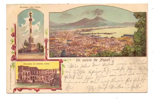 I 80100 NAPOLI, Un saluto da Napoli, 1900