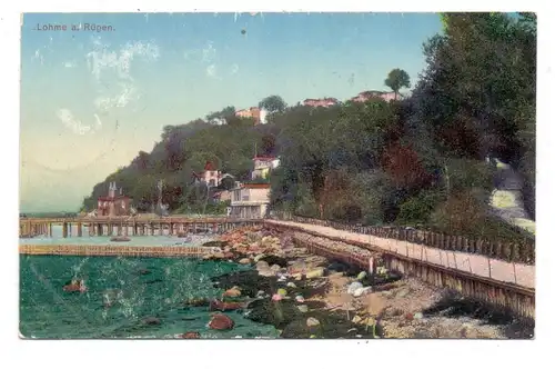 0-2331 LOHME, Ortsansicht vom Strand, 1913
