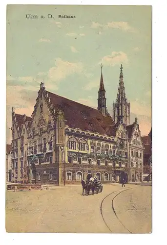 7900 ULM, Rathaus, Droschke