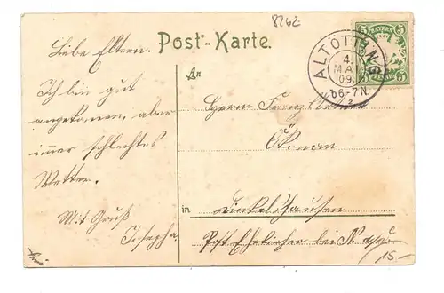 8262 ALTÖTTING, Wallfahrtsort, Mariendarstellung, Jugendstilornamente, 1909