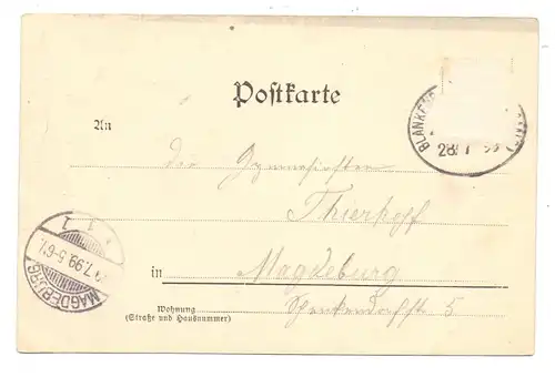 0-6824 KÖNIGSEE - PAULINZELLA, Gruss aus..., Kloster-Portal, 1899, Brfm. fehlt