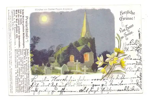 UK - ENGLAND - BUCKINGHAMSHIRE - STOKE-POGES, Church, 1900