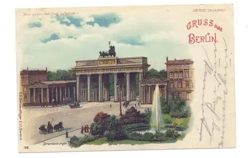 1000 BERLIN, Brandenburger Tor, Halt gegen das Licht / Hold to light