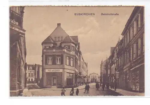 5350 EUSKIRCHEN, Bahnhofstrasse, Geschäfte Wagener & Herz, 20er Jahre